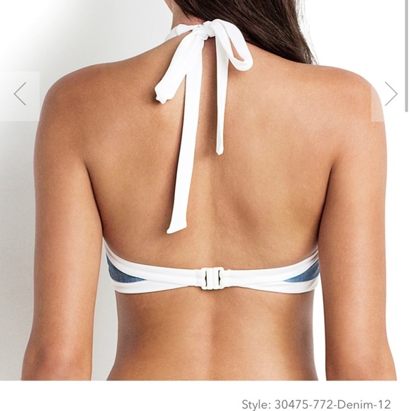 Seafolly block party high neck tank top - Picture 2 of 3